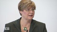 Die designierte Präsidentin der Klosterkammer, Thela Wernstedt, gibt eine Pressekonferenz. © Screenshot 