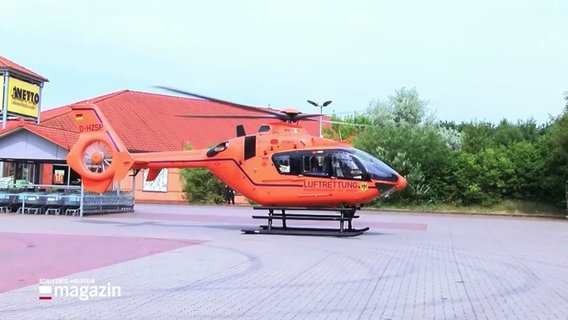 Ein Notarzt Helikopter © Screenshot 