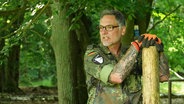 Stabsfeldwebel Oliver Bahr im Müritz-Nationalpark. © Screenshot 