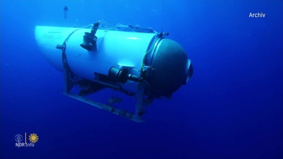 Archivaufnahme des Titanic-Tauchbootes "Titan". © Screenshot 