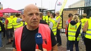 Jörg Dahms der Gewerkschaft Nahrung, Genuss, Gaststätten. © Screenshot 