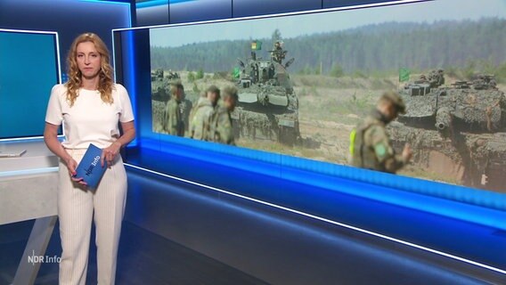 Ilka Petersen moderiert NDR Info um 14:00 Uhr. © Screenshot 