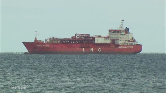 Ein LNG-Frachter © Screenshot 