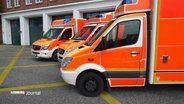 3 Rettungswagen der Feuerwehr. © Screenshot 