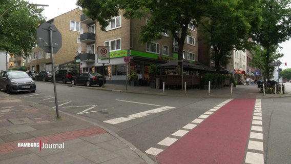 Eine Straßenkreuzung in Harburg. © Screenshot 