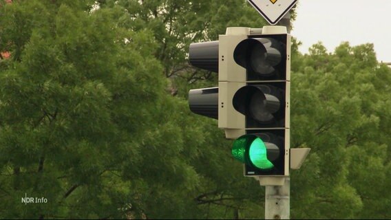 Eine grüne Ampel. © Screenshot 