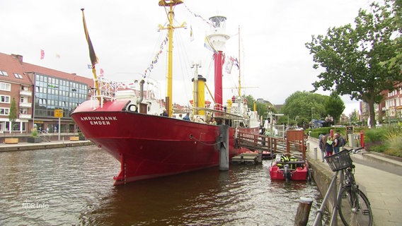 Das Feuerschiff "Amrumbank/Deutsche Bucht" steht auf der Feuerprobe. © Screenshot 