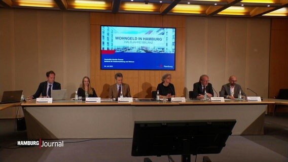 Die Landespressekonferenz zum Thema "Wohngeld" gibt eine positive Bilanz an. © Screenshot 