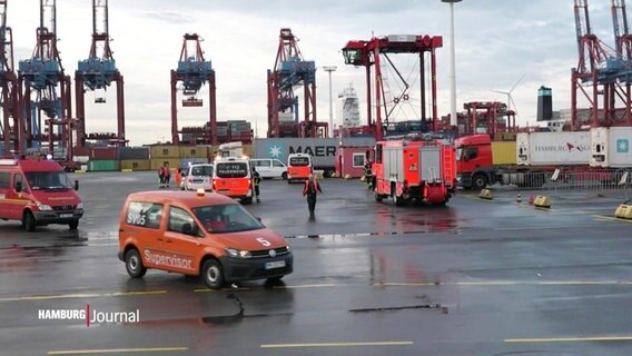 Rettungsdienste im Hafen. © Screenshot 