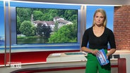 Die Moderatorin Kathrin Kampmann. © Screenshot 