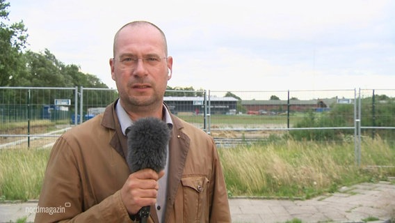 Der Reporter Christoph Kümmritz berichtet aus Upahl. © Screenshot 