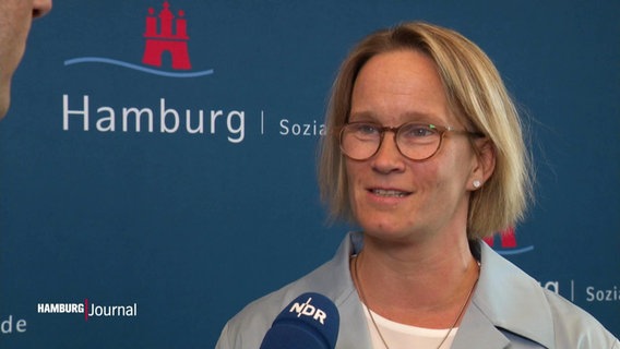 Die Sozial- und Gesundheitssenatorin Melanie Schlotzhauer. © Screenshot 