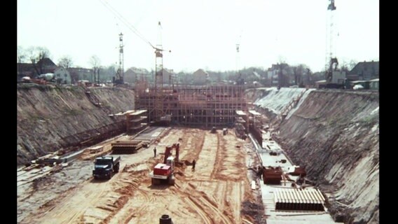 Elbtunnel Baustelle © Screenshot 