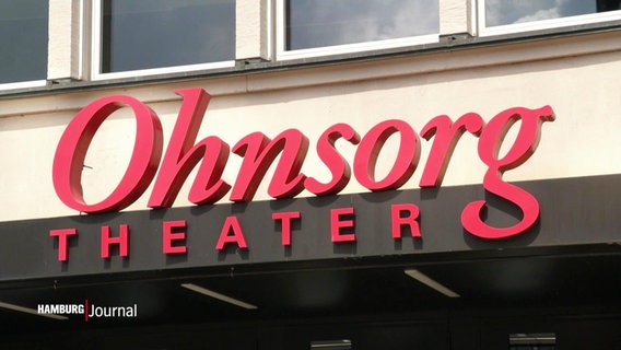 Der Eingang und das Schild des Ohnesorg Theaters in Hamburg. © Screenshot 