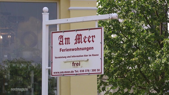 Schild einer Ferienwohnung. © Screenshot 