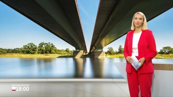 Alexandra Bauer moderiert Schleswig-Holstein 18:00. © Screenshot 