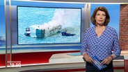 Moderatorin Sandrine Harder im Studio © Screenshot 