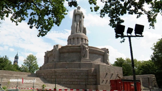 Das Bismarck-Denkmal in Hamburg. © Screenshot 