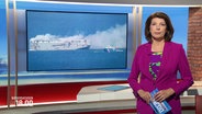 Moderatorin Sandrine Harder im Studio © Screenshot 