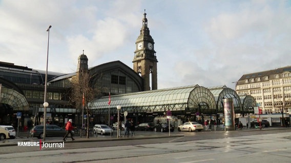Der Vorplatz des Hamburger Hauptbahnhofes © Screenshot 