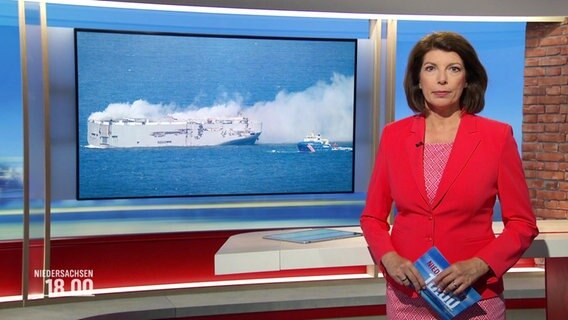 Die Moderatorin Sandrine Harder. © Screenshot 