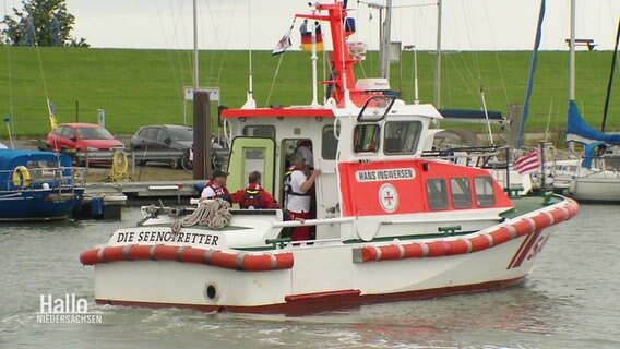 Ein Seenotrettungskreuzer der Deutschen Gesellschaft zur Rettung Schiffbrüchiger. © Screenshot 