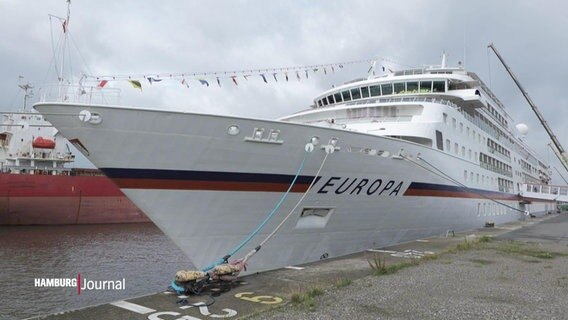 Das Kreuzfahrtschiff "MS Europa". © Screenshot 