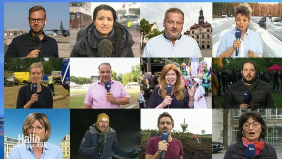 Eine Collage zeigt verschiedene Reporter_Innen von Niedersachsen 18.00. © Screenshot 