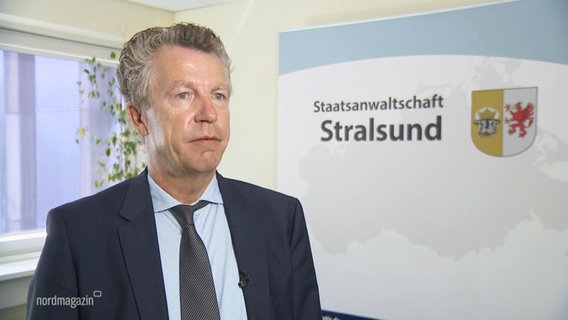 Martin Cloppenburg von der Staatsanwaltschaft Stralsund. © Screenshot 