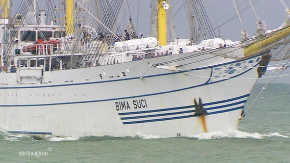 Das Segelschiff Bima Suci. © Screenshot 