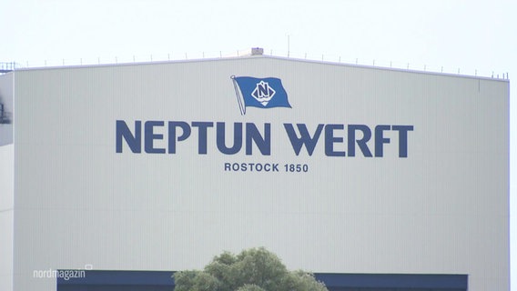 Die Neptun Werft in Warnemünde. © Screenshot 