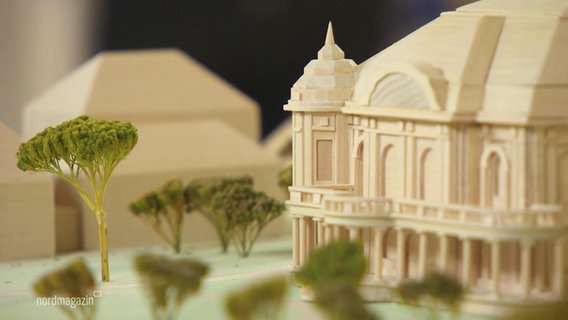 Ein Architekturmodell der Villa Baltic. © Screenshot 