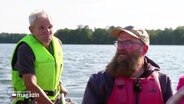 Reporter Carsten Prehn auf einer Kanu-Tour auf dem plöner See. © Screenshot 