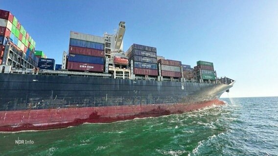 Frachtschiff "Joseph Schulte". © Screenshot 