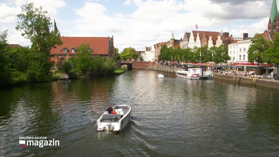 Die Trave in Lübeck. © Screenshot 