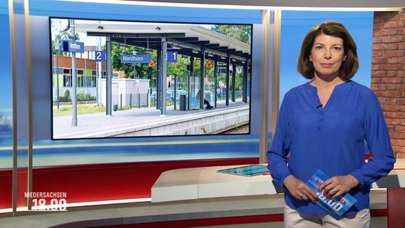 Moderatorin Sandrine Harder © Screenshot 