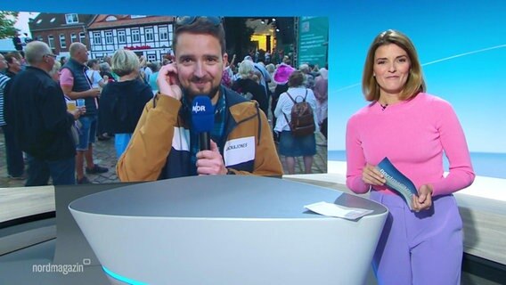 Fabian Weißhaupt ist Frauke Rauner zugeschaltet. © Screenshot 