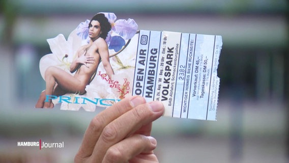 Eine ehemalige Eintrittskarte zu einem Princekonzert. © Screenshot 