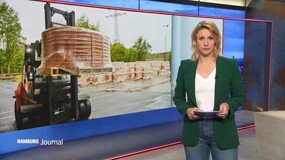 Eva Diederich moderiert Hamburg Journal 19:30 Uhr am 01.09.2023. © Screenshot 