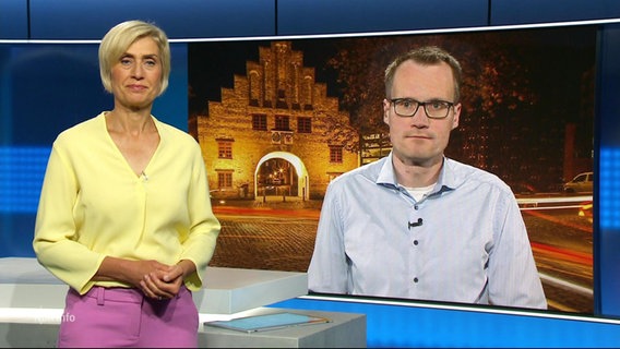 Susanne Stichler im Gespräch mit Jörg Jacobsen. © Screenshot 