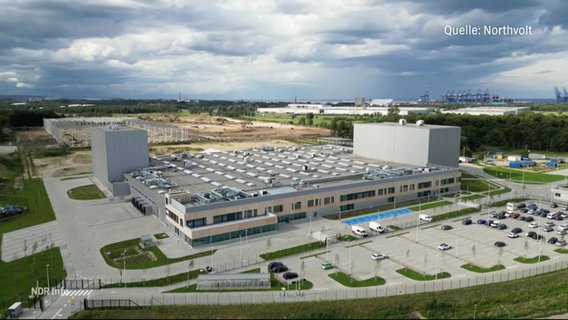 Eine geplante Fabrik der Firma Northvolt. Quelle: Northvolt. © Screenshot 