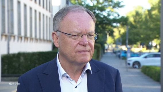 Ministerpräsident Stephan Weil. © Screenshot 