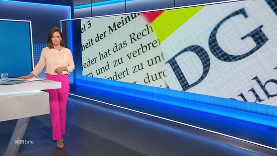 Romy Hiller moderiert NDR Info 16:00. © Screenshot 