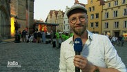 Der Reporter Andi Gervelmeyer berichtet. © Screenshot 