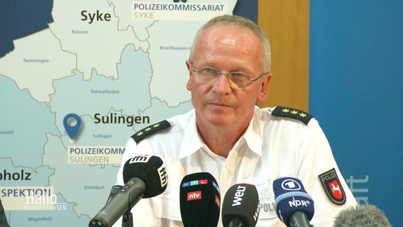 Thomas Kues von der Polizei Diepholz. © Screenshot 