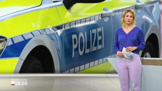 Eva Diederich moderiert Schleswig-Holstein 18:00. © Screenshot 