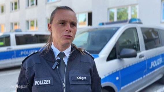 Polizeisprecherin Diana Krüger. © Screenshot 