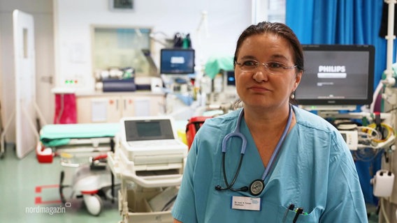 Chefärztin der Notaufnahme Klinikum Neubrandenburg, Dr. Regina Tanzer. © Screenshot 