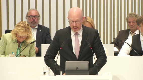 Innenminister Christian Pegel, SPD. © Screenshot 