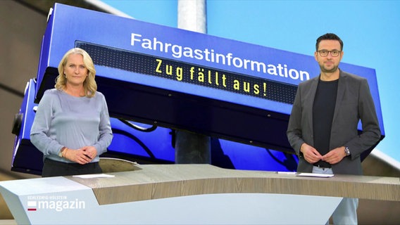 Harriet Heise und Christopher Scheffelmeier moderieren das Schleswig-Holstein Magazin am 23.09.2023. © Screenshot 